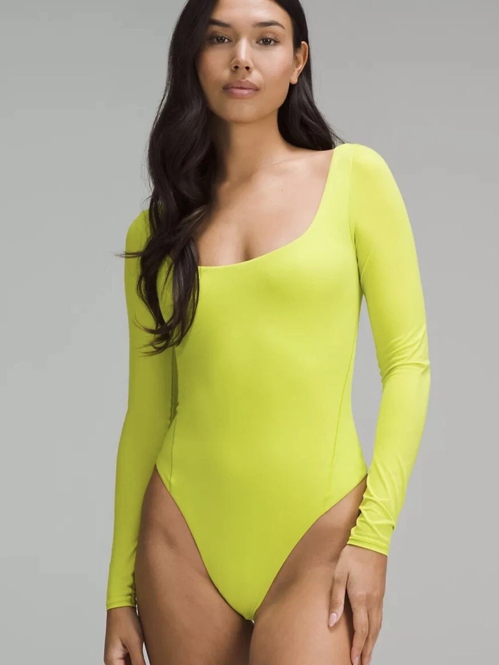 Lululemon Wundermost Ultra-Soft Nulu Square-Neck Long-Sleeve Bodysuit XL